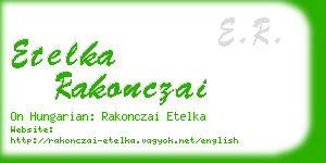 etelka rakonczai business card